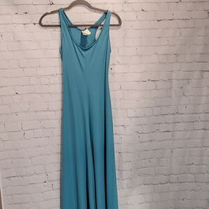 Vintage 70's Jody T of California blue maxi dress